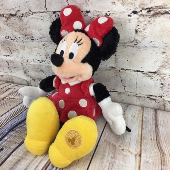 Disney Minnie Mouse Bean Bag Plush 10" Official Parks Merchandise - Picture 2 of 7
